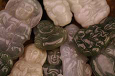Jade Buddha Pendants with Necklaces