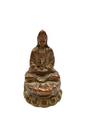 Brass Statue Little goddess GuanYin