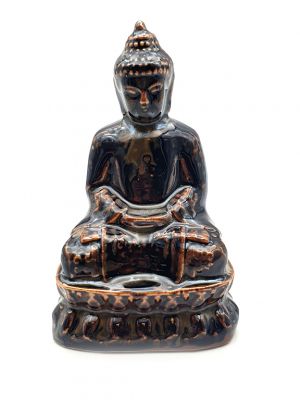 Chinese Porcelain statue - Buddha - Brown