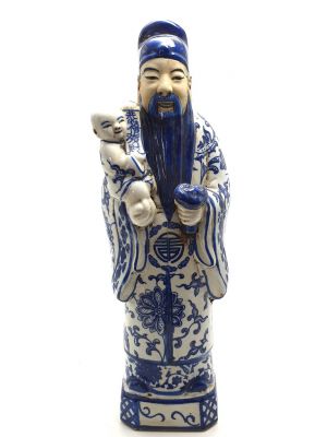 Blue and White porcelain Chinese Acestor