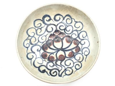 Small Chinese porcelain plate 13cm - Flower