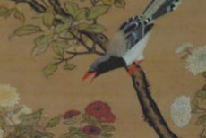 Chinese painting on silk