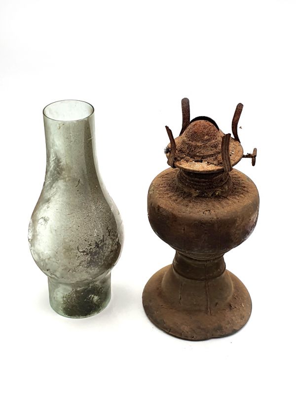 Ancient Chinese kerosene lamp - Beginning of the 20th century 4