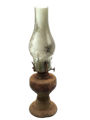 Ancient Chinese kerosene lamp - Beginning of the 20th century