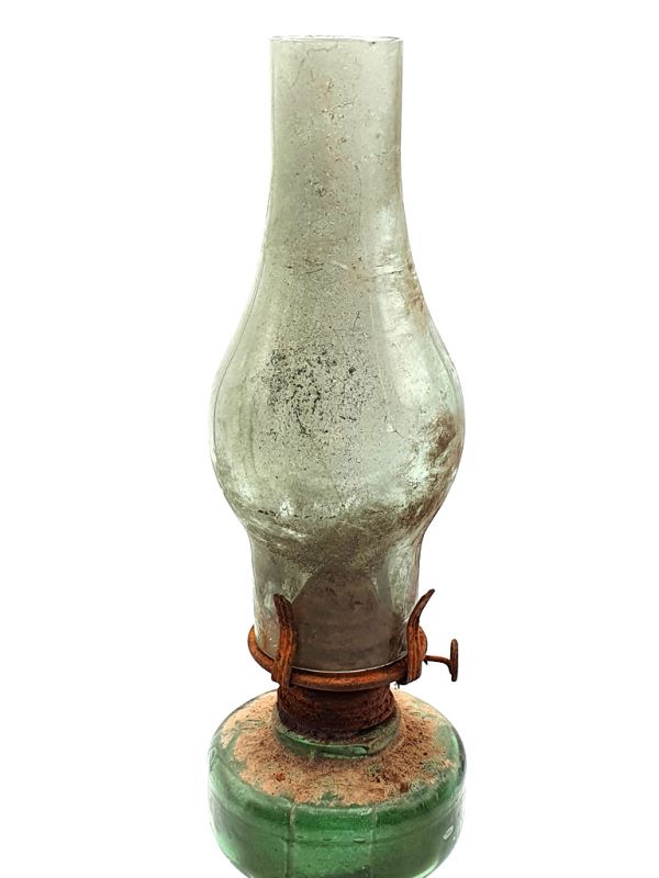 Ancient Chinese kerosene lamp - Glass 2