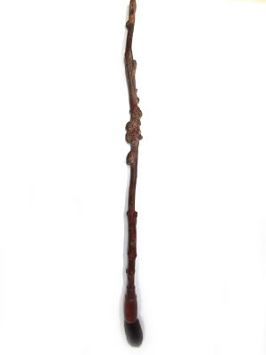 Ancient Chinese Wooden Brush - Qing Dynasty - Cherry branch
