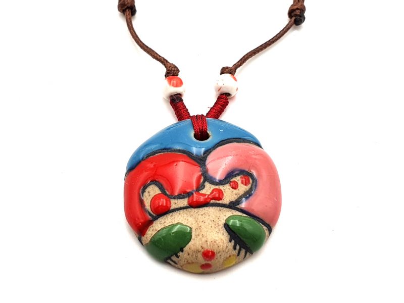 Asian ceramic heads collection - Necklace - Burma