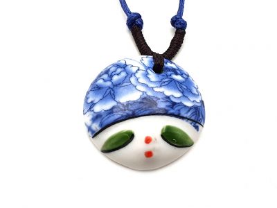 Asian ceramic heads collection - Necklace - India - Rajasthan