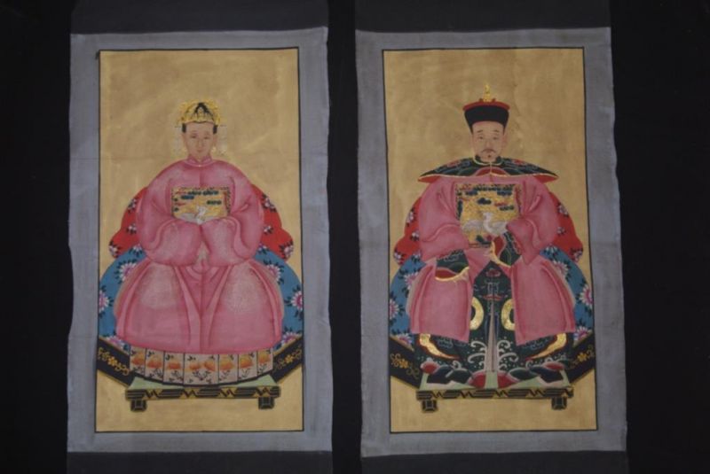 Chinese ancestors Qing dynasty Emperor Pink 1