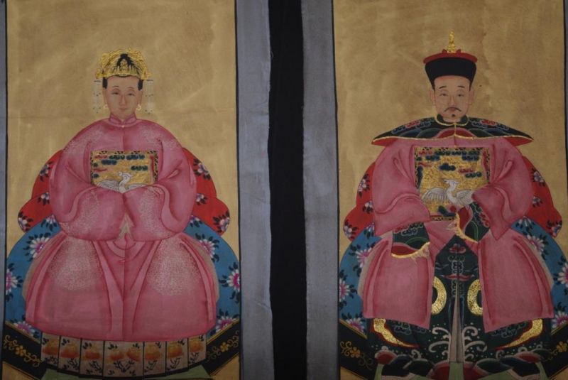 Chinese ancestors Qing dynasty Emperor Pink 2