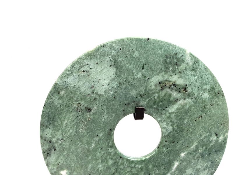 Chinese Bi in Jade 15cm -Green 3