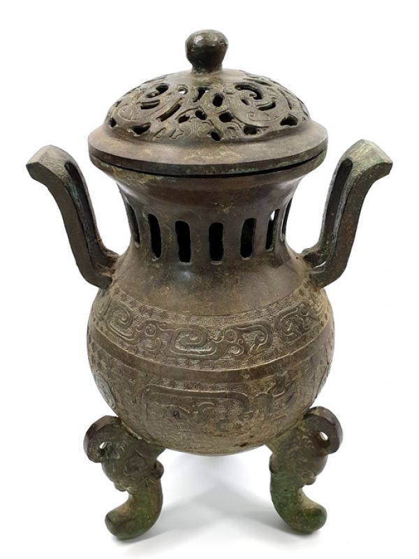 Chinese Bronze Box - temple censer