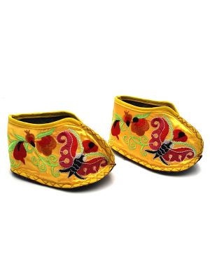 Chinese Embroidery - Miao Baby Slippers - Yellow