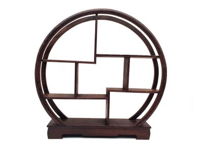 Chinese Miniature Furniture - Round Shelf - 30cm