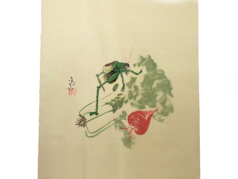 Chinese Painting on silk to frame - The cricket