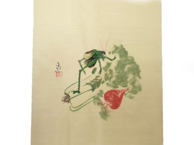 Chinese Painting on silk to frame - The cricket