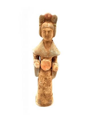 Chinese statue - Terracotta - Court Lady Tang - Mouth organ - Sheng