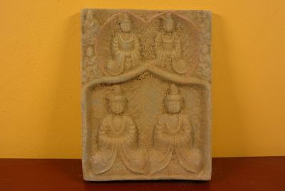 Chinese Terracotta plate 4 Buddha