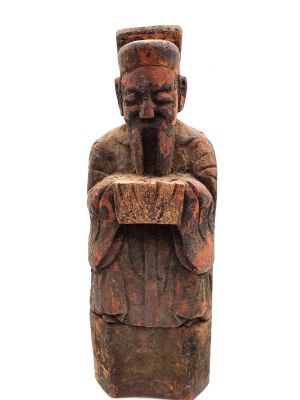 Chinese Votive Statue - Qing Dynasty - Old man