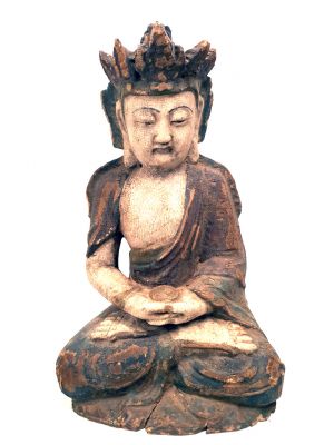 Chinese Wooden Statue Burmese Buddha