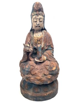 Chinese Wooden Statue GuanYin