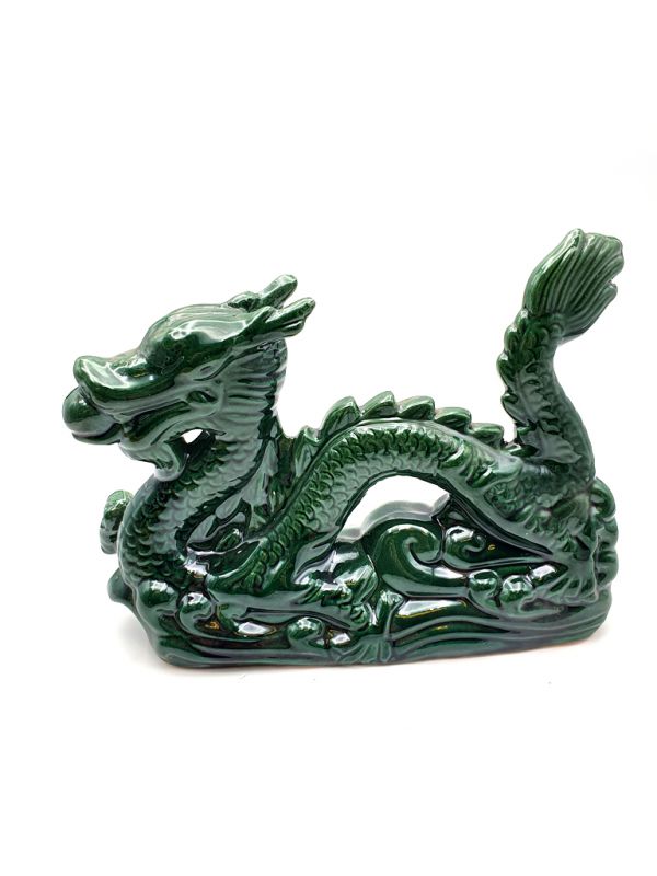 Dragon in porcelain - Big green dragon 2