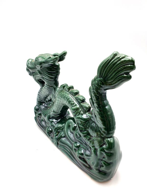 Dragon in porcelain - Big green dragon 3