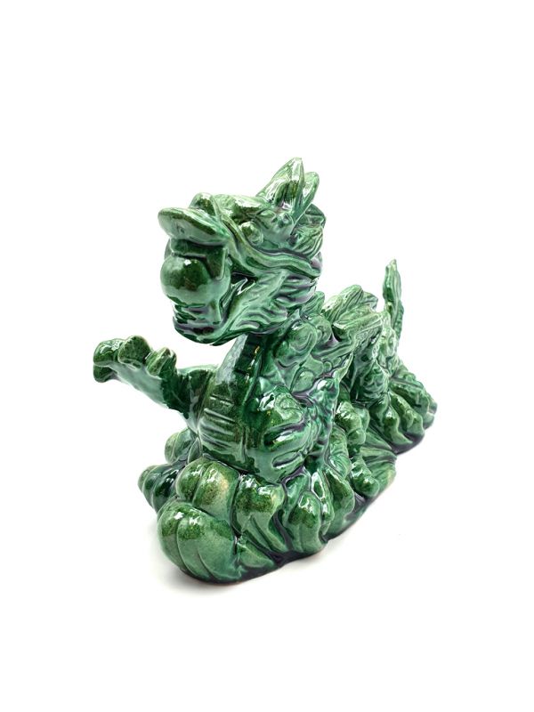 Dragon in porcelain - Green dragon 2