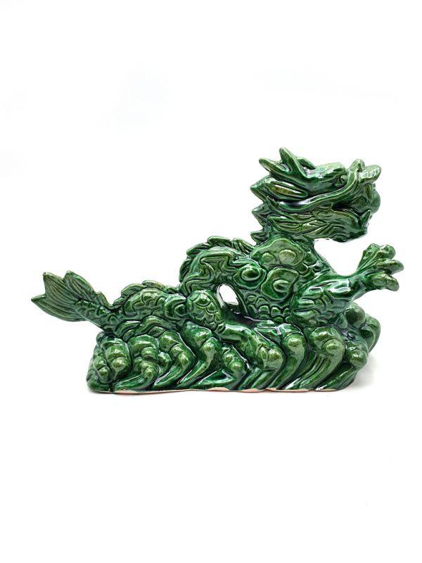 Dragon in porcelain - Green dragon 3