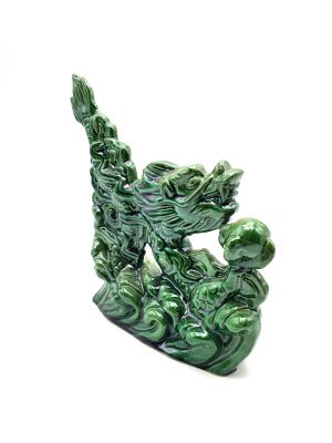 Dragon in porcelain - Little green dragon