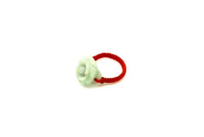 Flower Ring in Jade - Size 6,5