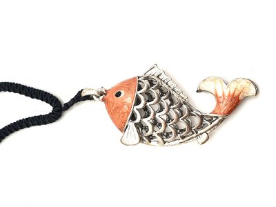 Chinese Necklace Orange Fish