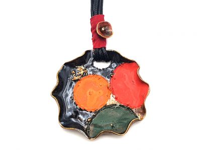 Large Ceramic Necklace waterlily collection