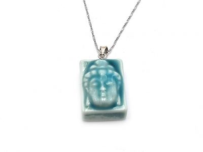 Silver Necklace with Buddha Pendant