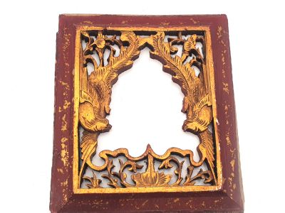 Chinese wood panel hand carved frame 6