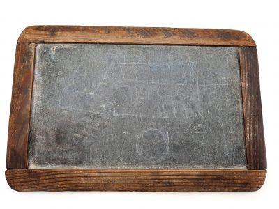 Small Antique School Slate