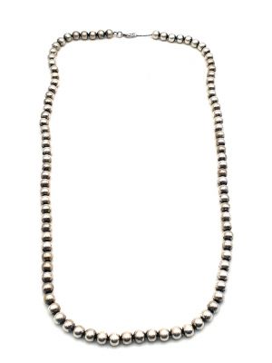 Ethnic Bead Necklace Long and Thin