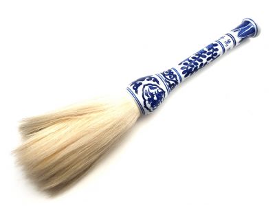 Chinese Porcelain Calligraphy Brush Flowers