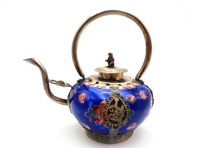 Chinese Porcelain Teapot Blue