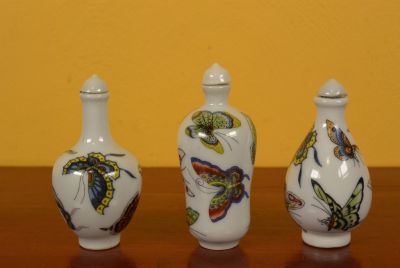 Chinese Chinese SnuffBottles Lot Butterflies 3
