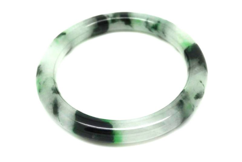Jade Bracelet Bangle Class A Dark Green Transparent 5 7cm