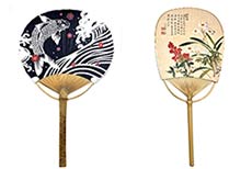 Abanicos japoneses de madera y tela - Venta online | Objetos ObjetosChinos