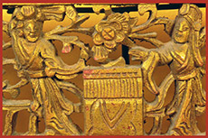 Old Large Wooden Panel Qing Dynasty