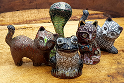 Chinese Animals in cloisonné