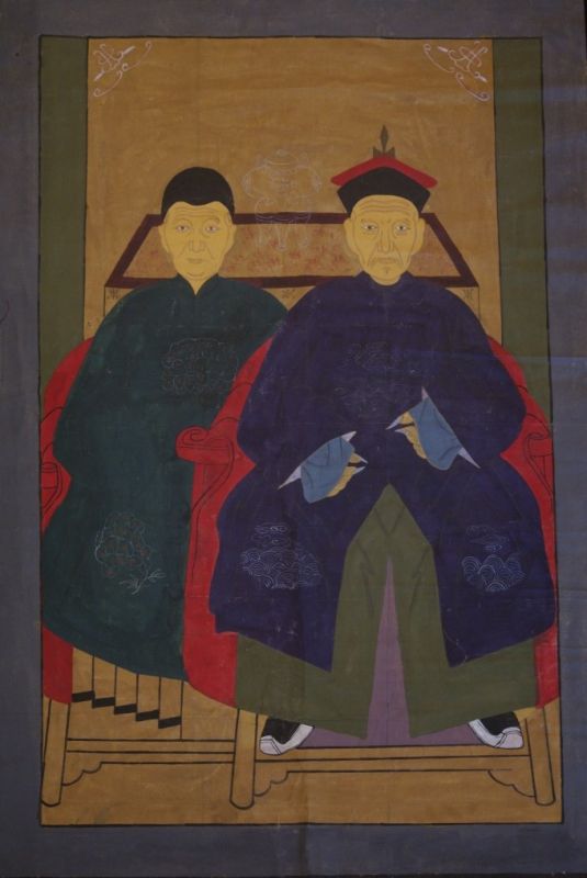 Large Chinese ancestors Emperors Couple 1