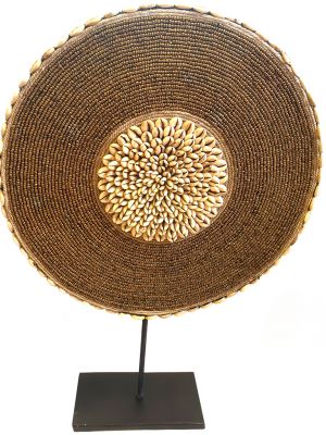Large Indonesian Bi Disc - Shells and pearls - 40cm
