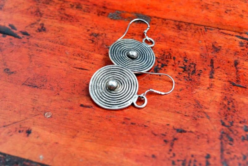 Miao Ethnic Earrings Very small spiral 4