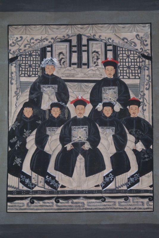 Modern Chinese ancestors Qing Dynasty 7 people