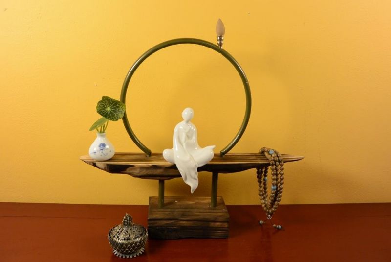 Modern Incense Holder - Art of China - Porcelain monk 2