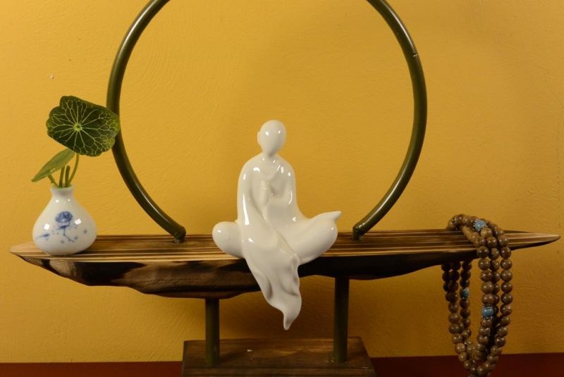 Modern Incense Holder - Art of China - Porcelain monk 3